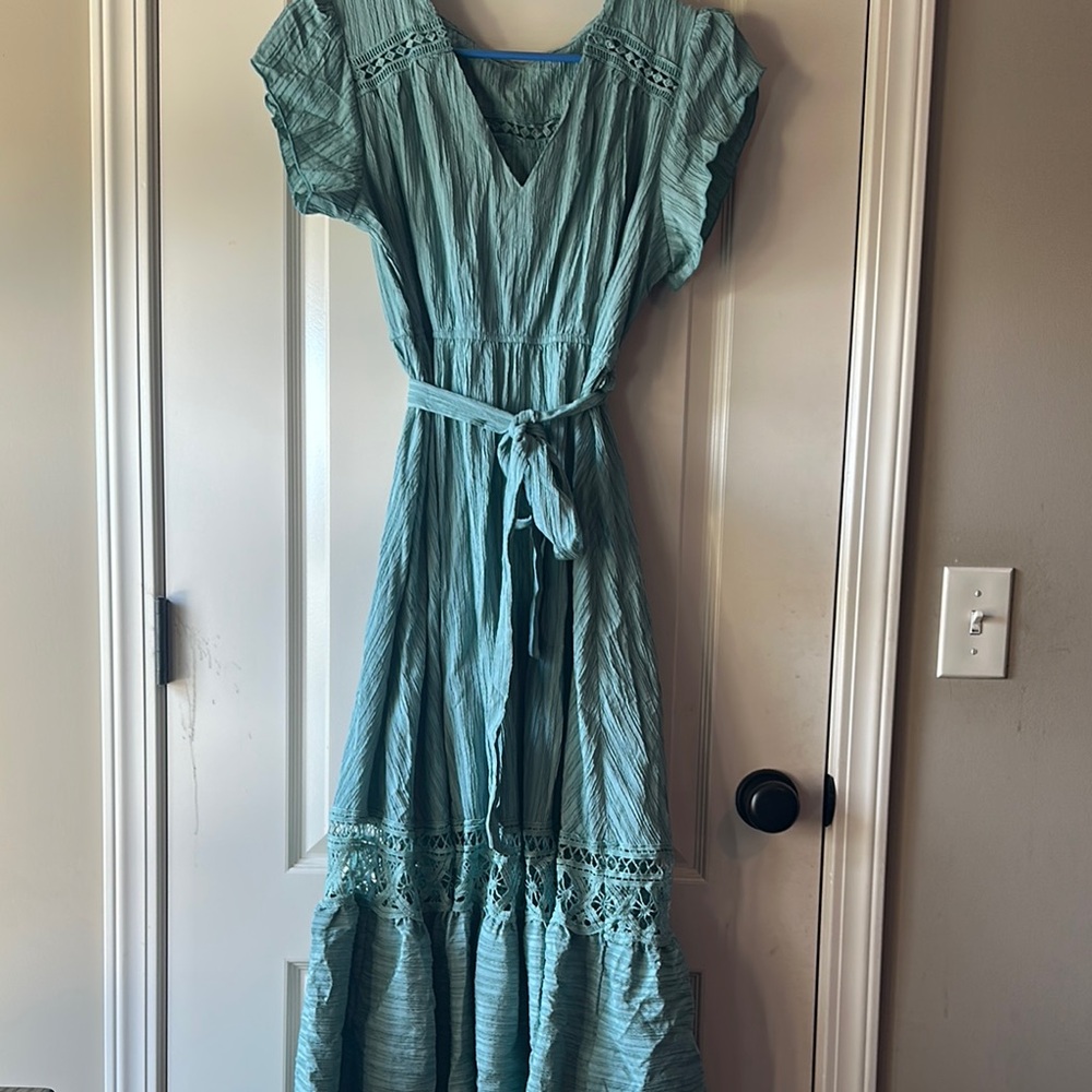 Cupshe Blue-Green Maxi Dress